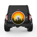 RETRO SUN FOREST WHITE TIRE COVER