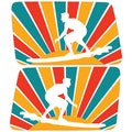 RETRO SURFER SUN QUARTER WINDOW DRIVER & PASSENGER DECALS