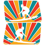 RETRO SURFER SUN QUARTER WINDOW DRIVER & PASSENGER DECALS