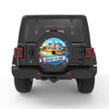 RHODE ISLAND BLACK CARBON FIBER TIRE COVER
