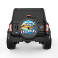 RHODE ISLAND BLACK CARBON FIBER TIRE COVER