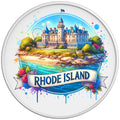RHODE ISLAND WHITE TIRE COVER