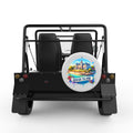 RHODE ISLAND WHITE CARBON FIBER TIRE COVER FOR MOKE