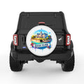 RHODE ISLAND WHITE TIRE COVER