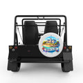 RHODE ISLAND WHITE TIRE COVER FOR MOKE