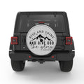 RISE AND SHINE WHITE TIRE COVER