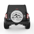 RISE AND SHINE SILVER CARBON FIBER TIRE COVER