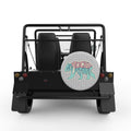 ROCKY MOUNTAIN BEAR SILVER CARBON FIBER TIRE COVER FOR MOKE