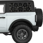 ROSES QUARTER WINDOW DECAL FITS 2021+ FORD BRONCO 2 DOOR HARD TOP