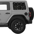 ROSES QUARTER WINDOW DECAL FITS 2018+ JEEP WRANGLER 4 DOOR HARD TOP JLU