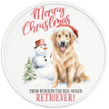 RUDOLPH THE RED NOSED RETRIEVER PEARL  WHITE CARBON FIBER TIRE COVER