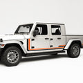 Racing Side Stripes Decal For Jeep Gladiator