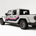 Retro Mountains Decal For Jeep Gladiator