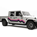 Retro Mountains Decal For Jeep Gladiator
