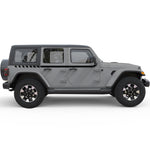 RACING SPORT 4X4 STRIPES SIDE GRAPHIC DECAL FITS 2005-2017 JEEP WRANGLER 4 DOOR JKU