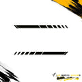 REAR QUARTER PANEL STRIPES SIDE GRAPHIC DRIVER & PASSENGER DECALS