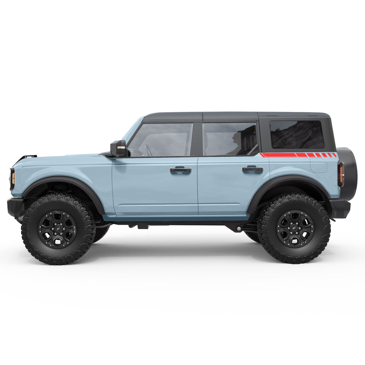 Rear Quarter Panel Stripes Side Graphic Decal For Ford Bronco| Four ...