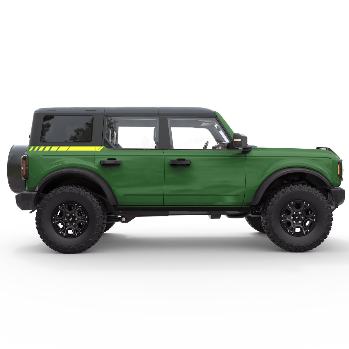 Rear Quarter Panel Stripes Side Graphic Decal For Ford Bronco| Four ...