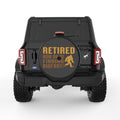 RETIRED NOW FINDING BIGFOOT BLACK TIRE COVER