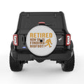 RETIRED NOW FINDING BIGFOOT SILVER CARBON FIBER TIRE COVER