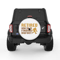 RETIRED NOW FINDING BIGFOOT WHITE TIRE COVER