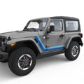 RETRO BODY STRIPE BODY GRAPHIC DECAL FITS 2018+ JEEP WRANGLER 2 DOOR JLU