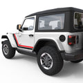RETRO BODY STRIPE DOOR DECAL FITS 2018+ JEEP WRANGLER 2 DOOR JLU