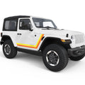 RETRO BODY STRIPE BODY GRAPHIC DECAL FITS 2005-2017 JEEP WRANGLER 2 DOOR JKU