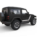 RETRO BODY STRIPE DOOR DECAL FITS 2005-2017 JEEP WRANGLER 2 DOOR JKU