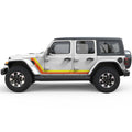 RETRO BODY STRIPE SIDE GRAPHIC DECAL FITS 2018+ JEEP WRANGLER 4 DOOR JLU