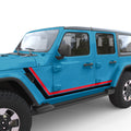 RETRO BODY STRIPE BODY GRAPHIC DECAL FITS 2018+ JEEP WRANGLER 4 DOOR JLU