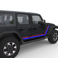 RETRO BODY STRIPE DOOR DECAL FITS 2005-2017 JEEP WRANGLER 4 DOOR JKU