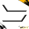 RETRO BODY STRIPE SIDE GRAPHIC DRIVER & PASSENGER DECALS