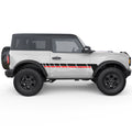 RETRO DASHED LINES SIDE GRAPHIC DECAL FITS 2025 FORD BRONCO 2 DOOR