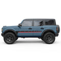RETRO DASHED LINES SIDE GRAPHIC DECAL FITS 2021+ FORD BRONCO 4 DOOR