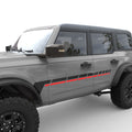 RETRO DASHED LINES BODY GRAPHIC DECAL FITS 2021+ FORD BRONCO 4 DOOR