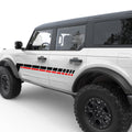 RETRO DASHED LINES DOOR DECAL FITS 2021+ FORD BRONCO 4 DOOR