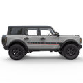 RETRO DASHED LINES SIDE GRAPHIC DECAL FITS 2025 FORD BRONCO 4 DOOR