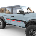 RETRO DASHED LINES BODY GRAPHIC DECAL FITS 2024 FORD BRONCO 4 DOOR