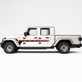 RETRO DASHED LINES SIDE GRAPHIC DECAL FITS JEEP GLADIATOR
