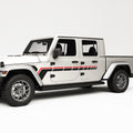 Retro Dashed Lines Decal For Jeep Gladiator