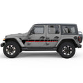 RETRO DASHED LINES SIDE GRAPHIC DECAL FITS 2018+ JEEP WRANGLER 4 DOOR JLU