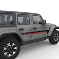 RETRO DASHED LINES DOOR DECAL FITS 2005-2017 JEEP WRANGLER 4 DOOR JKU