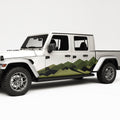 Retro Mountain Graphics Decal For Jeep Gladiator