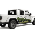 Retro Mountain Graphics Decal For Jeep Gladiator