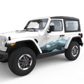 RETRO MOUNTAIN GRAPHICS BODY GRAPHIC DECAL FITS 2018+ JEEP WRANGLER 2 DOOR JLU
