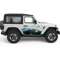 RETRO MOUNTAIN GRAPHICS SIDE GRAPHIC DECAL FITS 2005-2017 JEEP WRANGLER 2 DOOR JK