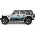 RETRO MOUNTAIN GRAPHICS SIDE GRAPHIC DECAL FITS 2018+ JEEP WRANGLER 4 DOOR JLU