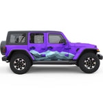 RETRO MOUNTAIN GRAPHICS SIDE GRAPHIC DECAL FITS 2005-2017 JEEP WRANGLER 4 DOOR JKU