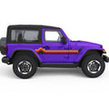 RETRO MOUNTAIN STRIPES SIDE GRAPHIC DECAL FITS 2005-2017 JEEP WRANGLER 2 DOOR JK